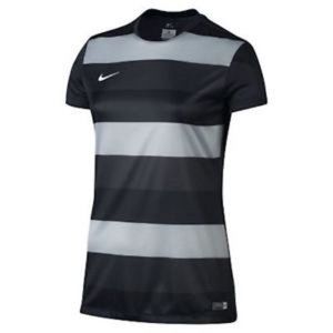 NIKE 588493 010 Dri-Fit SOCCER REFEREE Top BLACK GREY STRIPES Size SMALL    ANB